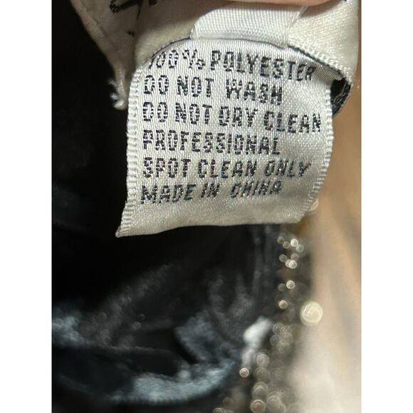 Vtg Sherri Hill Womens Black Embellished Beaded & Sequin Lined Mini Skirt Size 0 - Picture 9 of 11